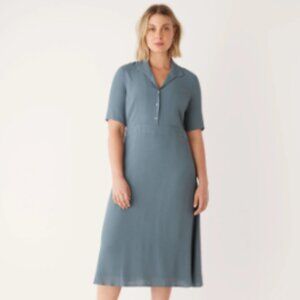 NWOT Fluid Poet Collar Dress (Frank and Oak)